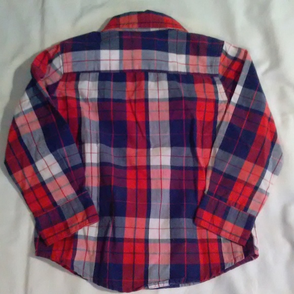 Wrangler Boy's button up western plaid shirt 2T - Picture 2 of 3